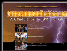 Tablet Screenshot of cornerstoneaudiovideo.com